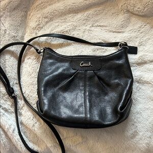 Coach Black Leather Crossbody Bag